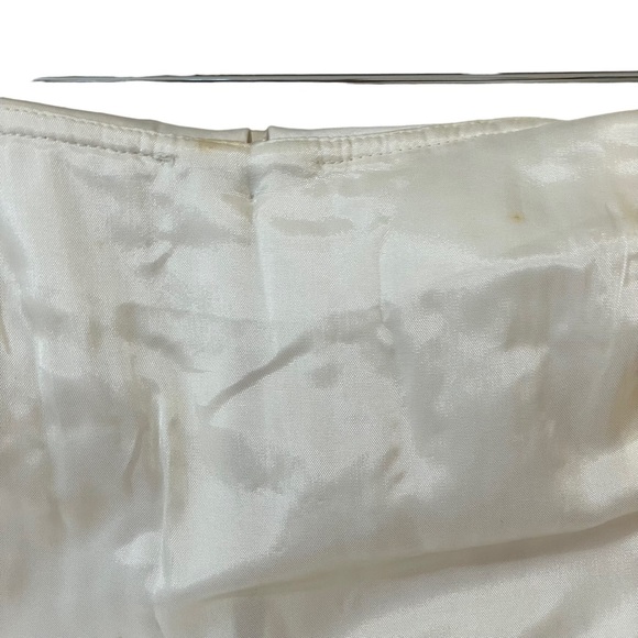 Alexandra Dillon‎ Winter White Tuxedo Dress w/ Black Sash - Picture 12 of 16